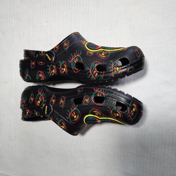 CROCS x Disney Mickey Mouse M6 W8 clogs NEW No Tags Halloween Glow In The Dark - Picture 4 of 9